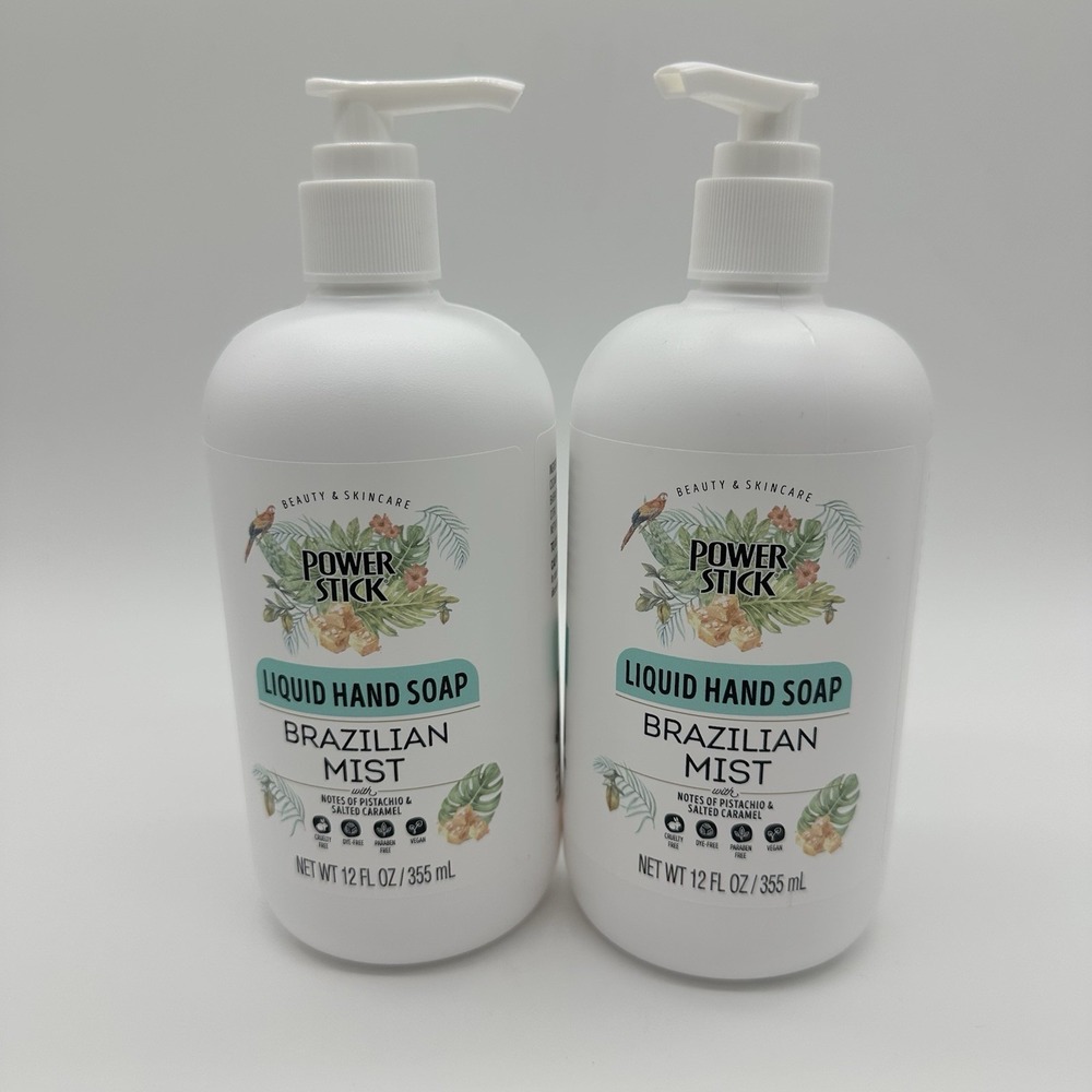 2 Power Stick Brazilian Mist Hand Soap NEW Great Scent Rare